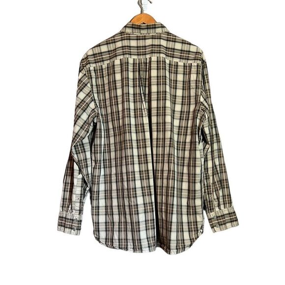 Timberland brown plaid 100% cotton shirt. - Picture 9 of 9